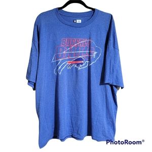 Last chqnce NFL Team Apparel Buffalo Bills Football Blue Graphic Mens Tshirt 3XL